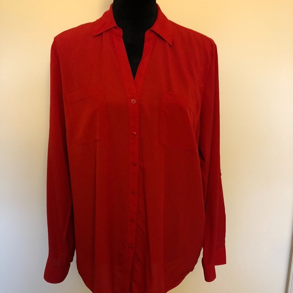 Talbots Tops - Talbots Petites red button down shirt